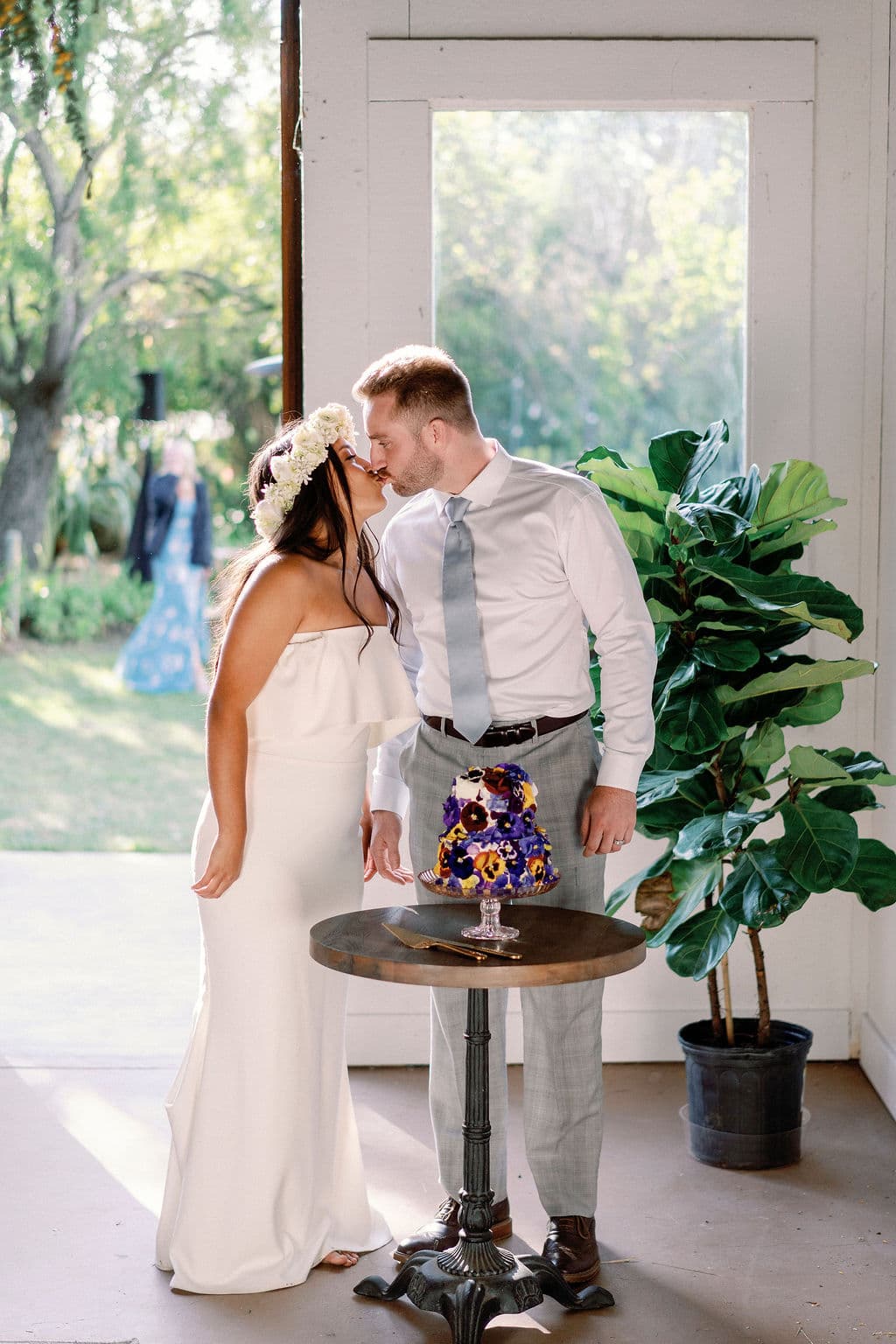 Emotional champagne toast during wedding speeches in Dallas